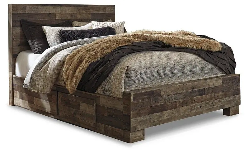 Derekson Low-Profile Bed Frame with Dual Storage Drawers