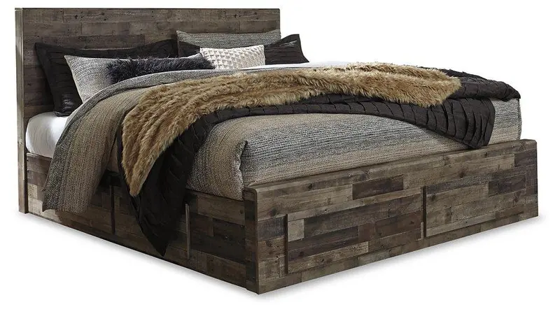 Derekson Platform Bed Frame with Six Under-Bed Storage Drawers