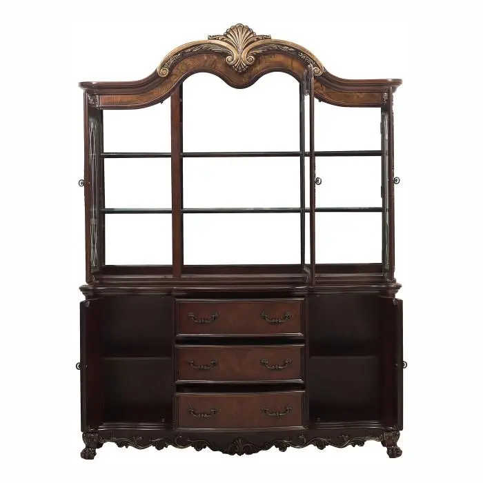 Deryn Park Dark Cherry Buffet and Hutch Combo – Model 2243-50
