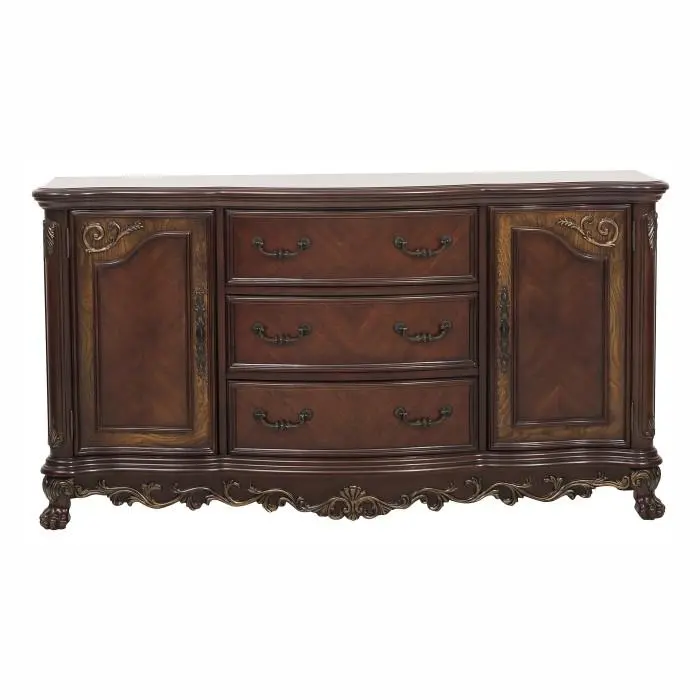 Deryn Park Dark Cherry Buffet Server with Storage – Model 2243-55