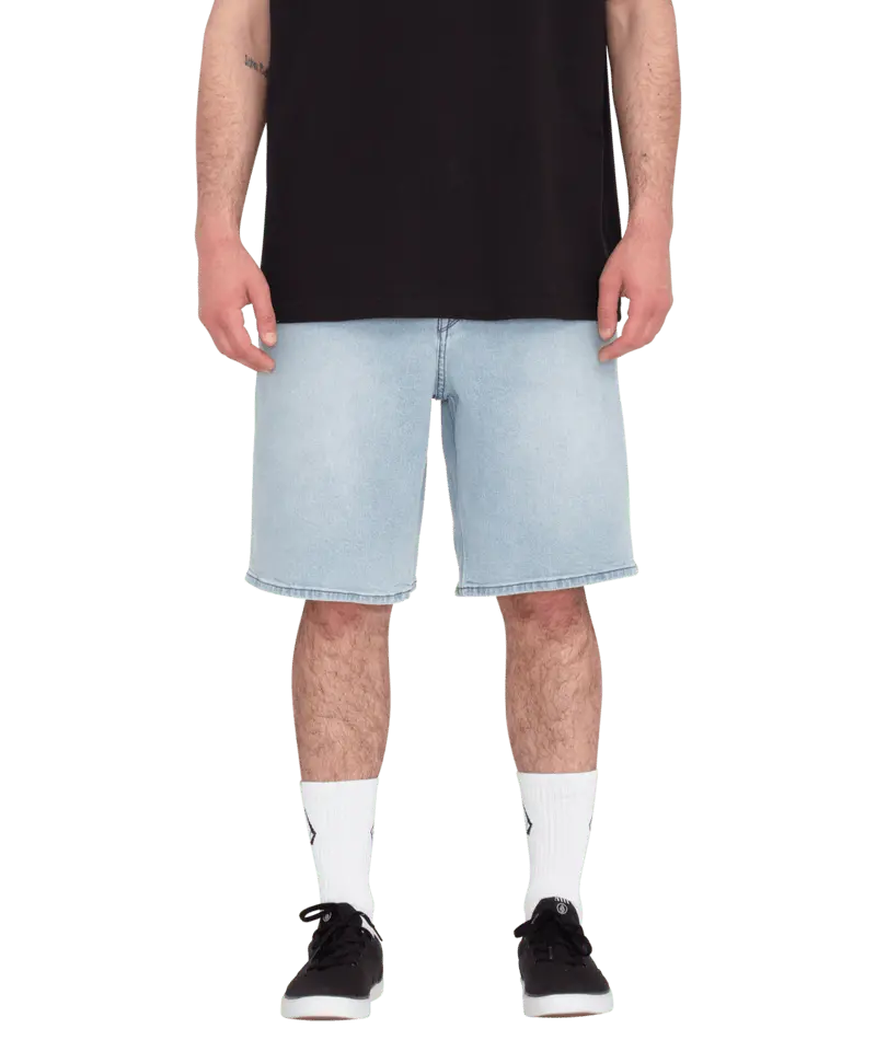 Desert Dirt Indigo Billow Denim Shorts