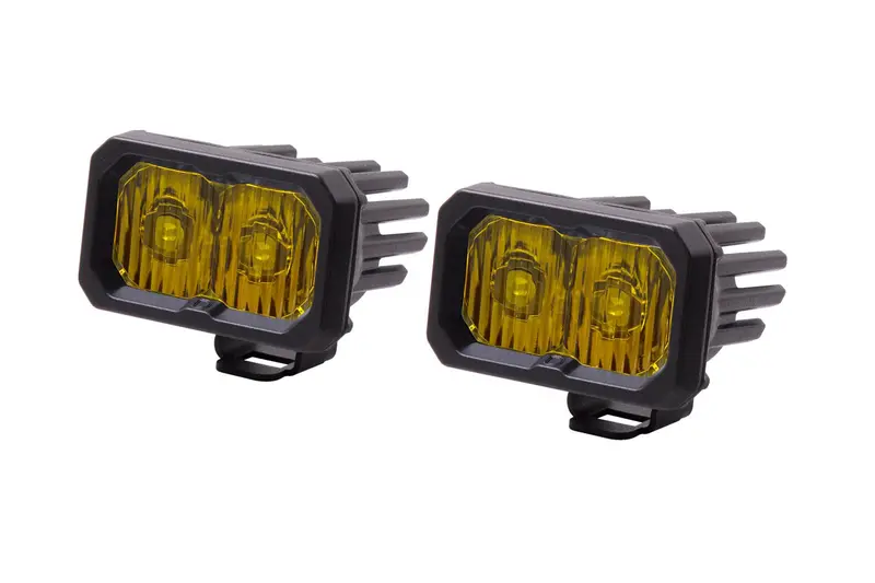 Diode Dynamics SSC2 Pro Yellow LED Light Pods – Compact Auxiliary Lighting
