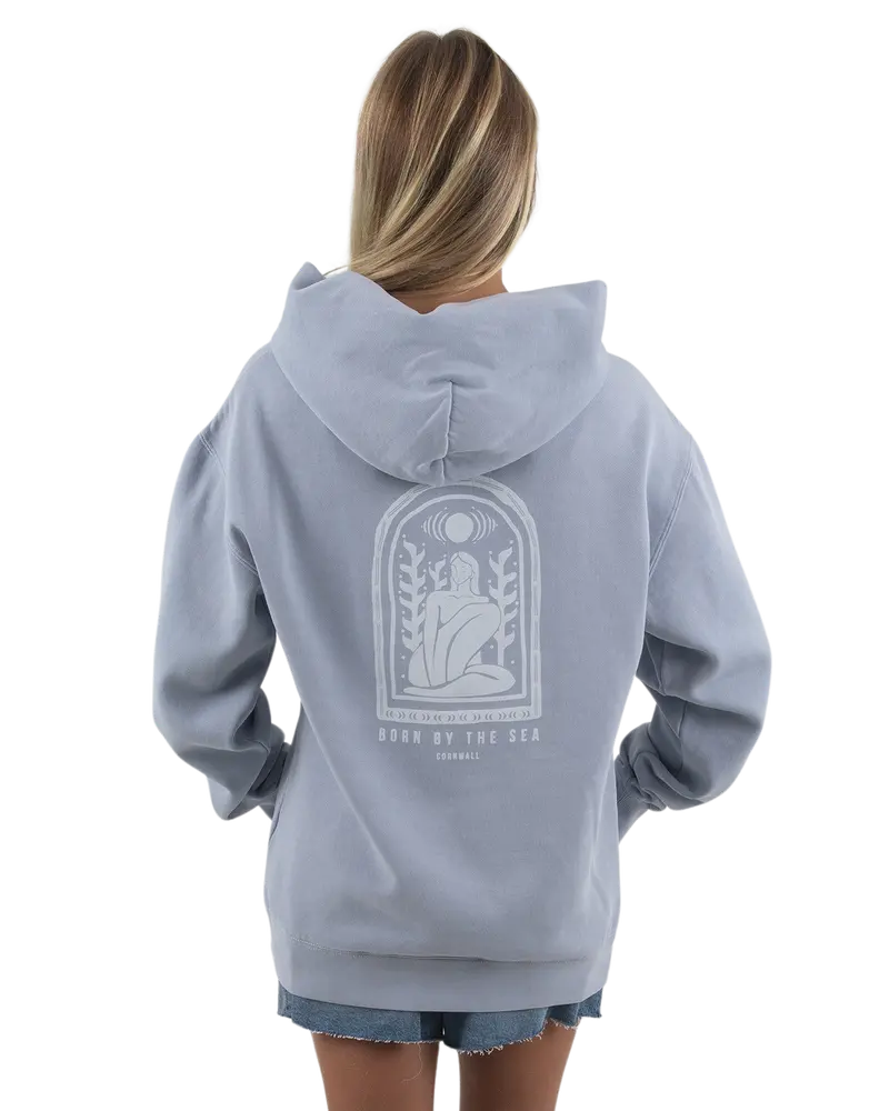 Divine Faded Powder Blue Hoodie