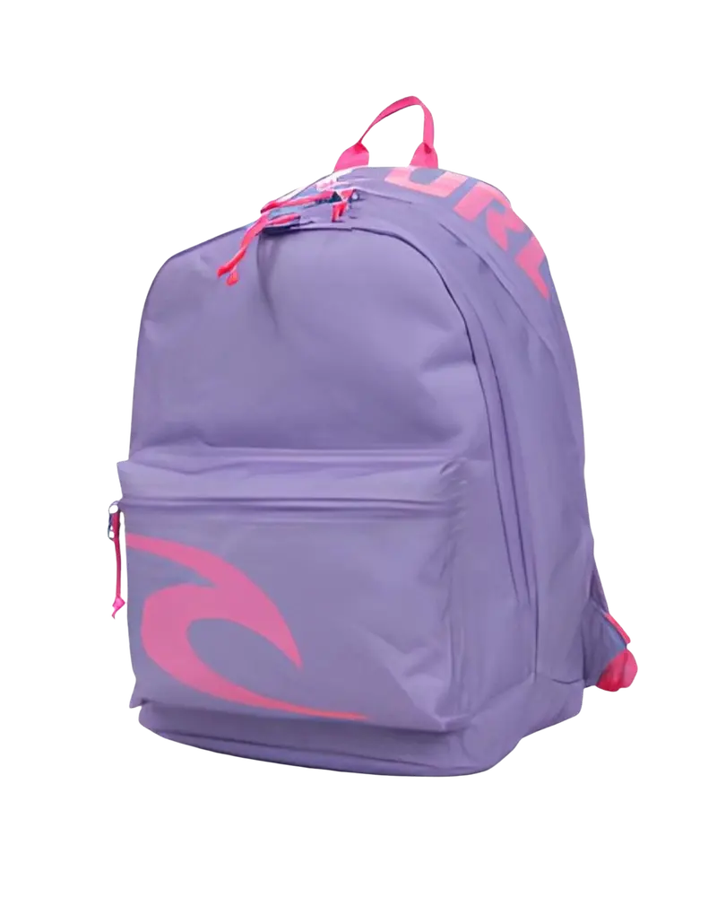 Double Dome 24L Purple Backpack with Double Dome Branding