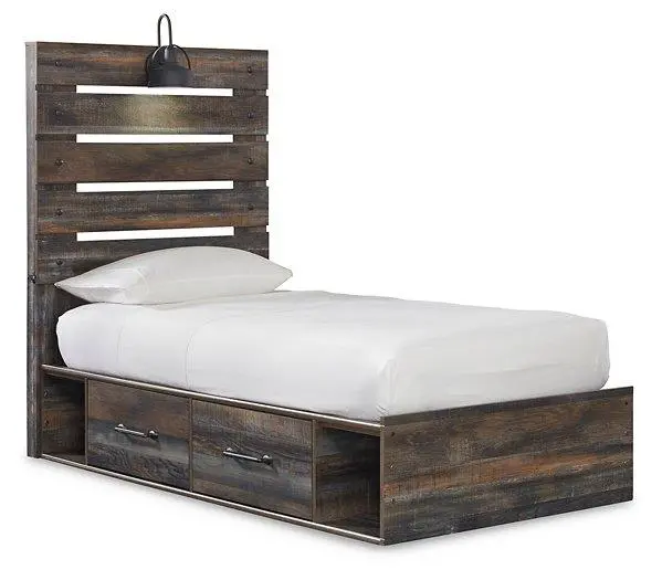 Drystan Platform Bed with Dual Storage Drawers