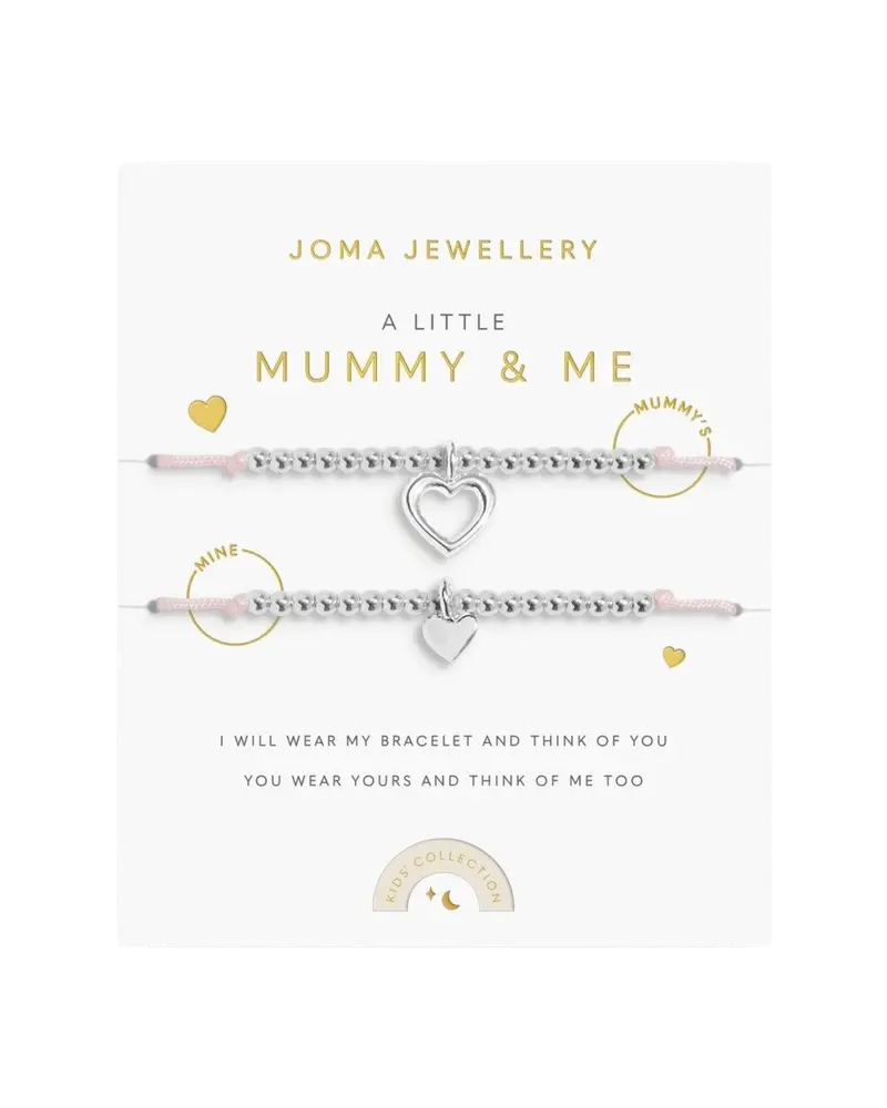 Duo Mummy & Me Silver-Plated Matching Bracelet Set
