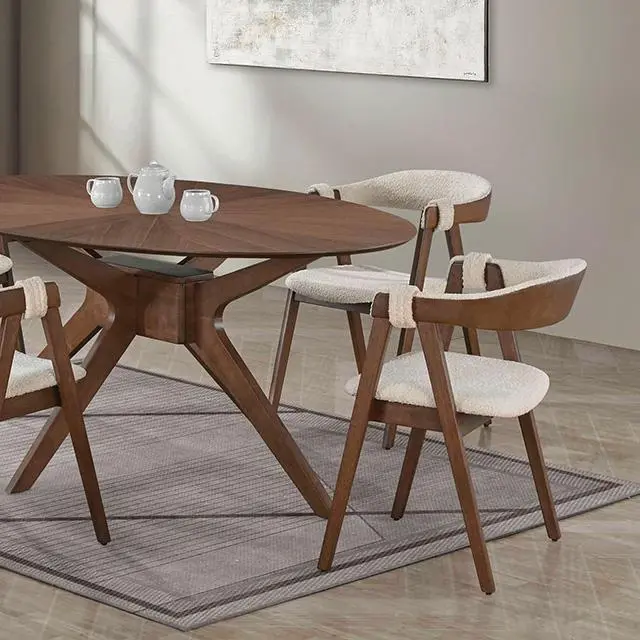 Ebikon Oval Solid Wood Dining Table