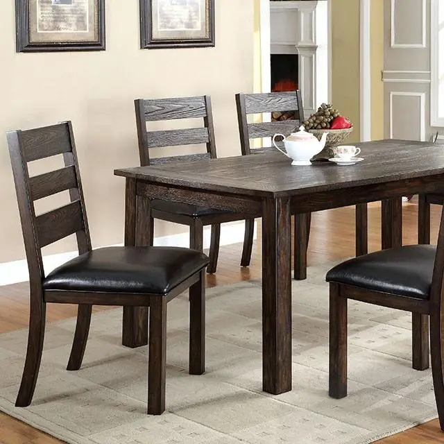 Edmonton Solid Wood Dining Table with Rustic Charm