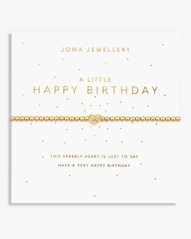 Elegant Gold-Plated Birthday Celebration Bracelet