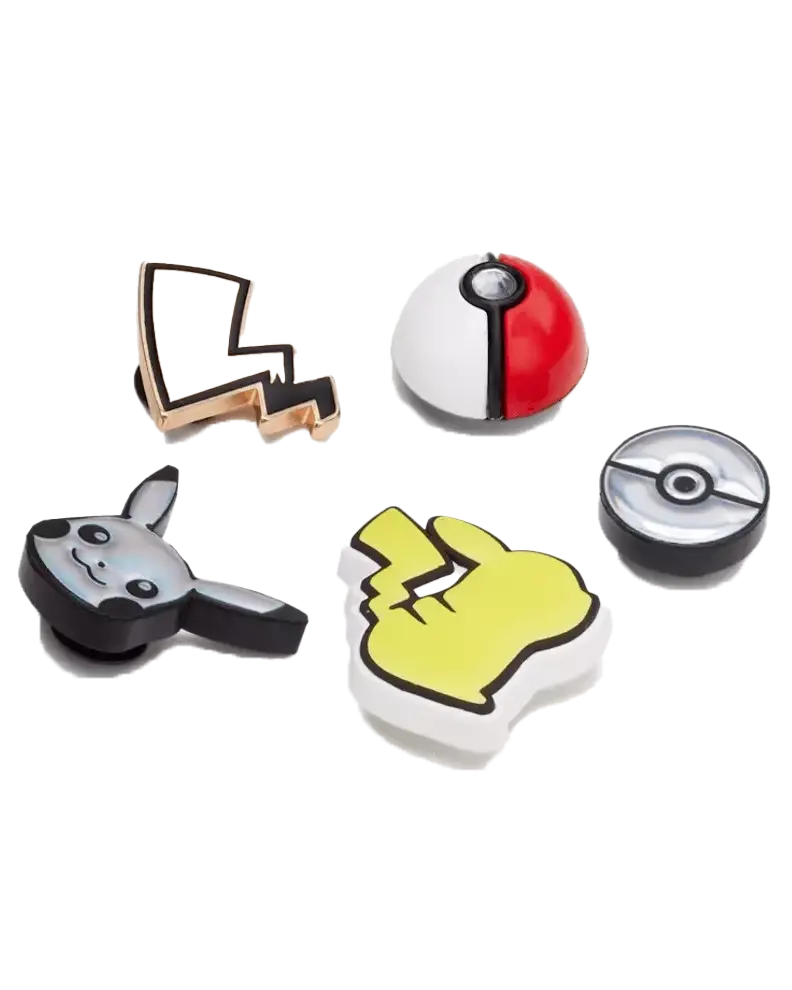 Elevated Pokémon-Themed Jibbitz Charms – 5-Piece Assorted Set