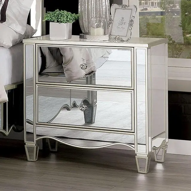Eliora Minimalist Nightstand with Clean Lines and Storage