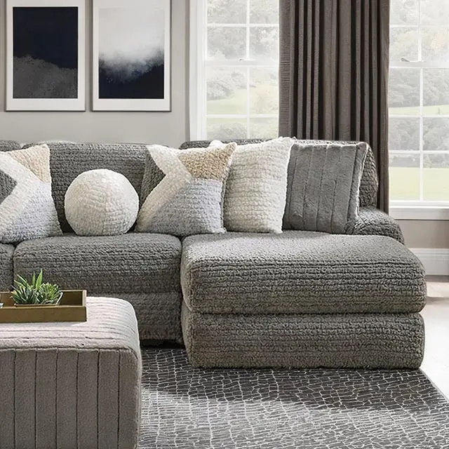 Elmhurst L-Shape Living Room Sectional – Configurable Fabric Sofa