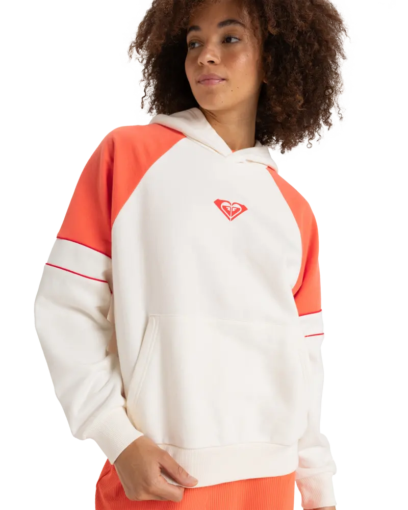 Essential Energy Blocked Hoodie in Egret