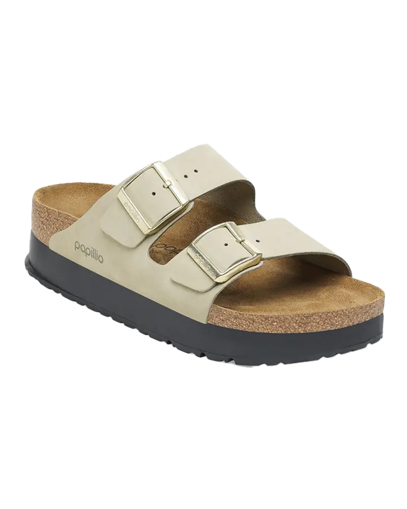 Eucalyptus Nubuck Platform Sandals by Papillio Arizona