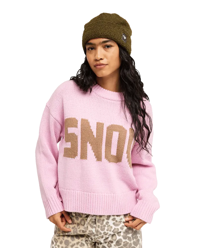 Exploring Snow Knit Jumper – Pink Lavender