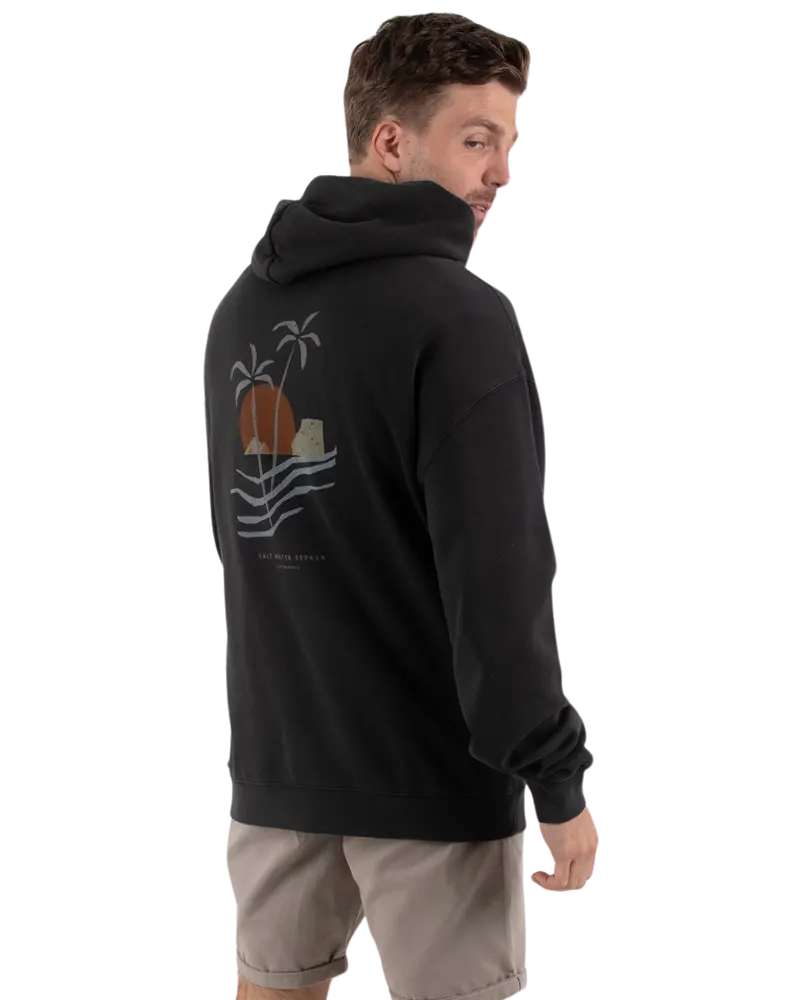 Faded Black Polzy Pullover Hoodie