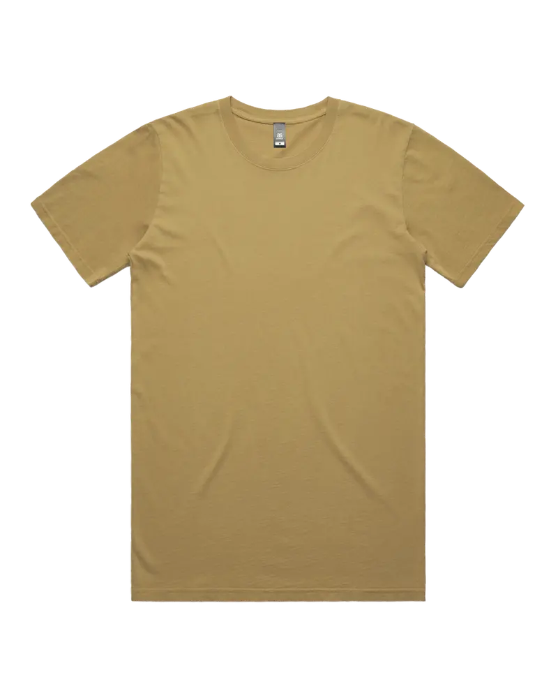 Faded Cotton T-Shirt – Mustard Wash