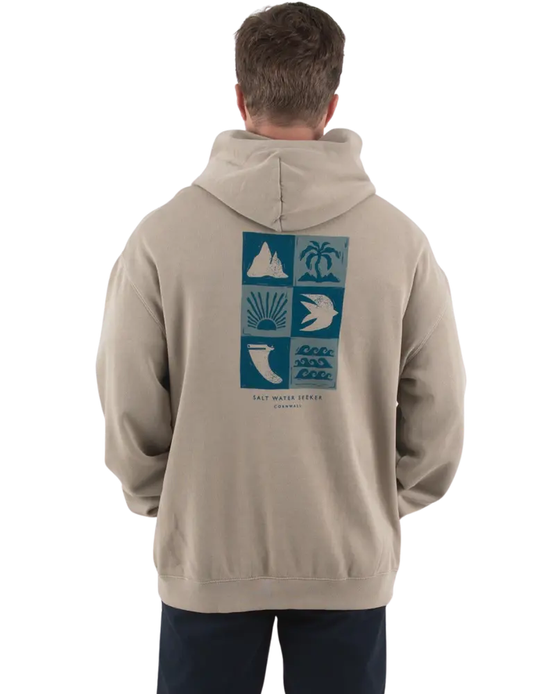 Faded Taupe Island Life Pullover Hoodie
