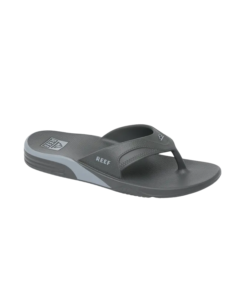 Fanning H20 Grey Water-Resistant Flip Flops for Beach or Pool