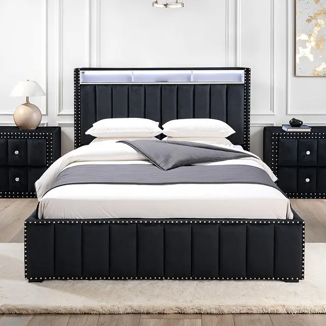 Farese Queen Platform Bed with Low-Profile Headboard