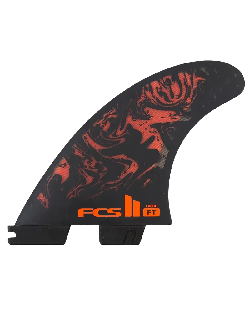 FCS II Filipe Toledo Large Tri-Fin Set – Black & Red