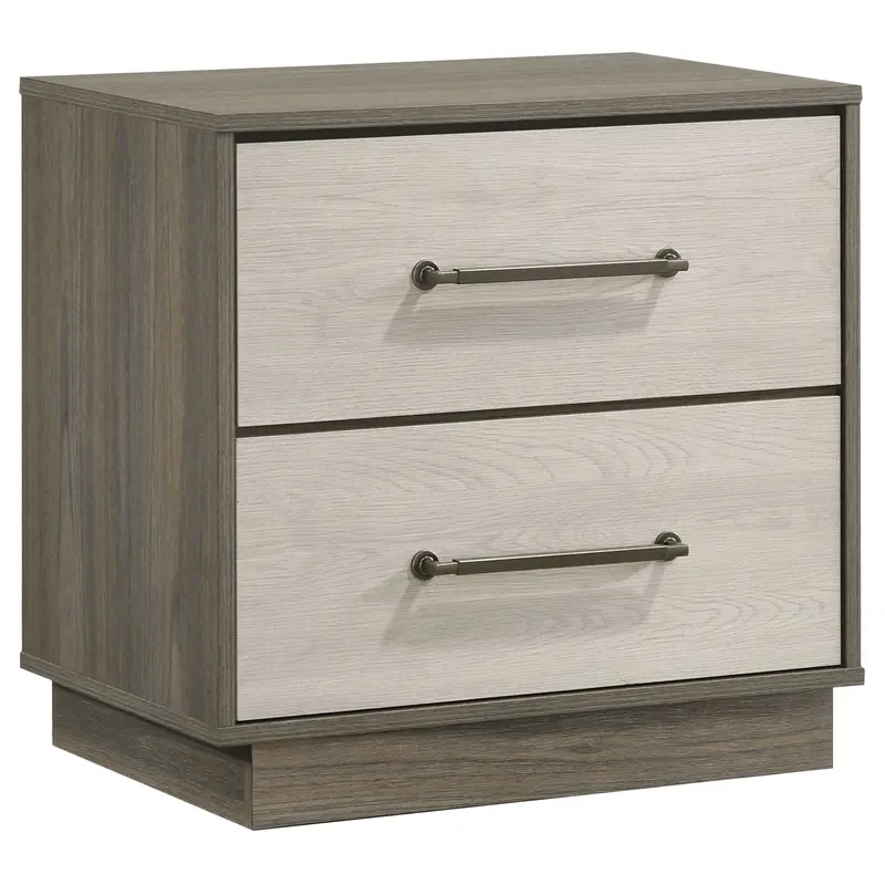 Fenwick Minimalist Nightstand – Sleek Drawer & Open Shelf Design
