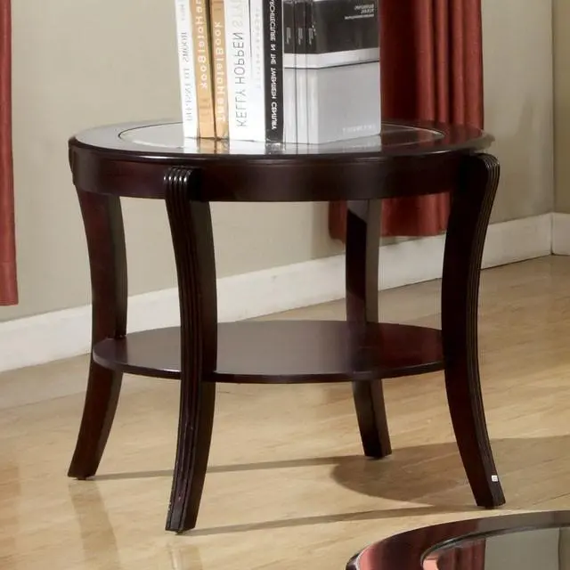 FINLEY Espresso-Finish End Table