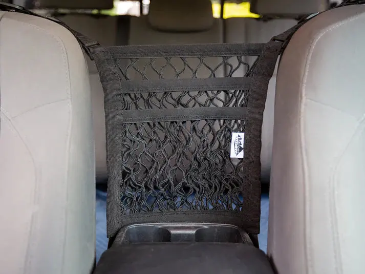Flatirons Overland Seat Divider Storage Net – 4Runner Cargo Organizer