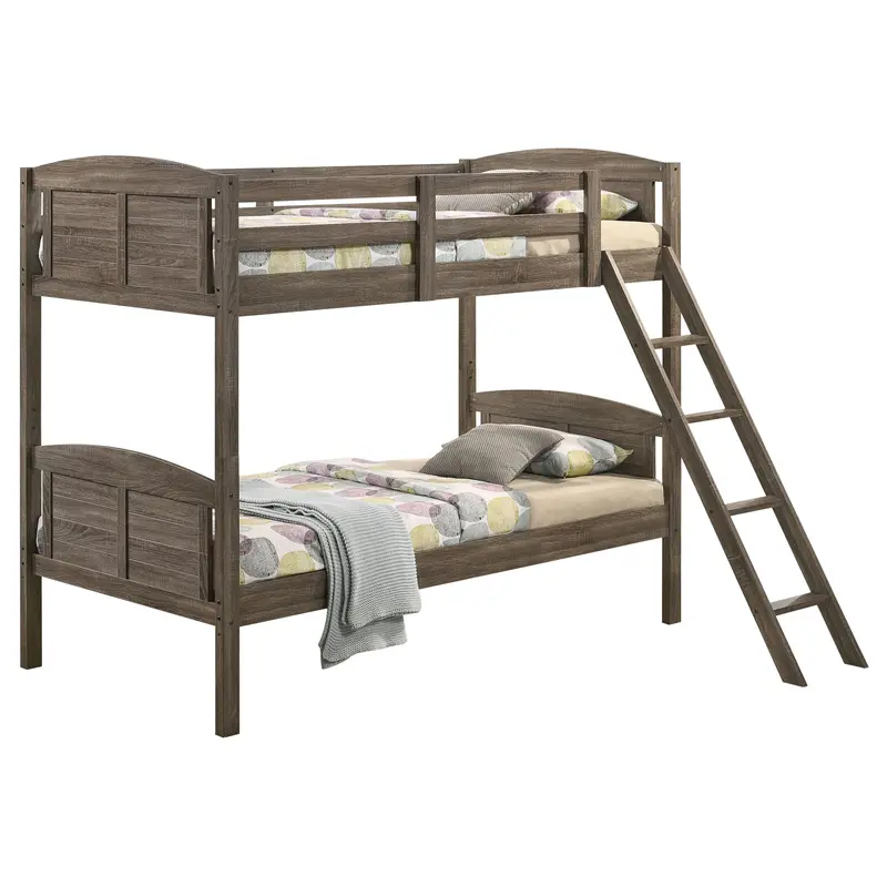 Flynn Twin-over-Full Bunk Bed with Mattress Included