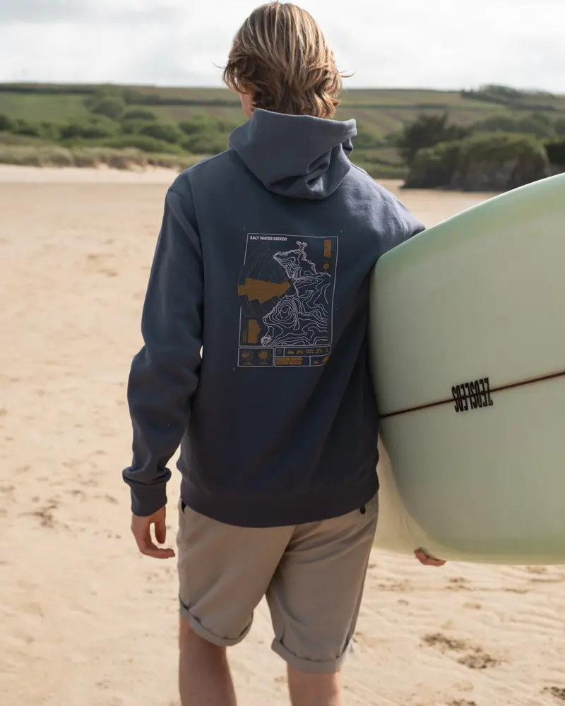 Forecast Hoodie – Petrol Blue
