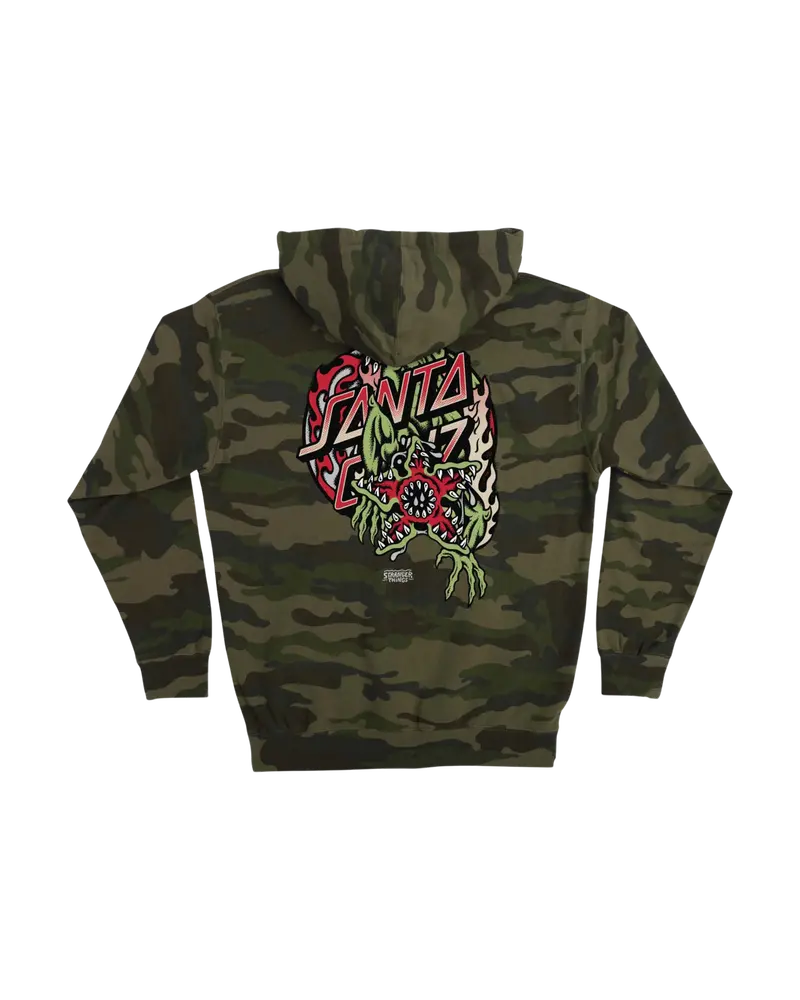 Forest Camo Stranger Things Demogorgon Dot Hoodie