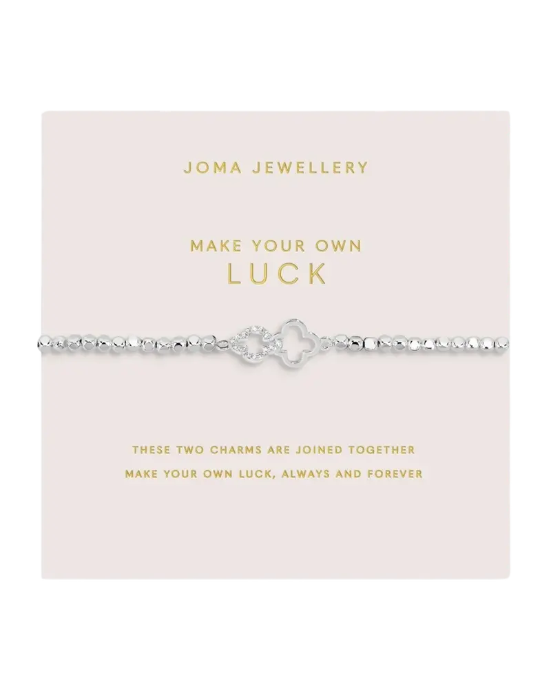 Forever Yours ‘Make Your Own Luck’ Silver-Plated Bracelet