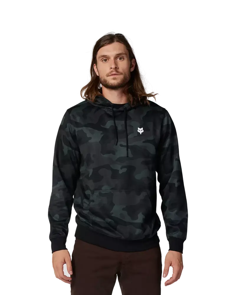 Fox Head Camo Pullover Hoodie – Black Camouflage