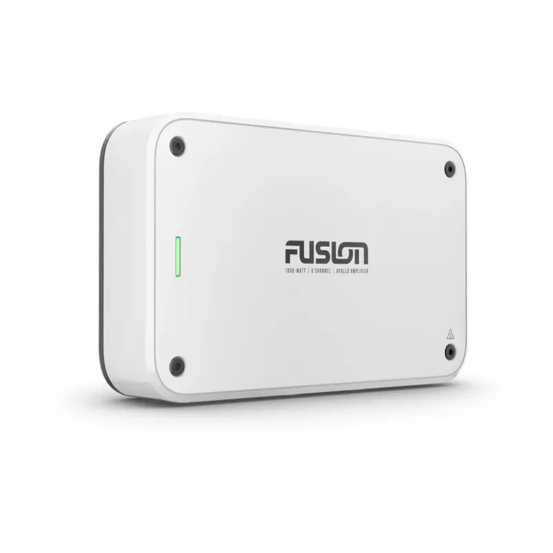 Fusion MS-AP61800 Apollo 6-Channel Marine Amplifier – 1800W Peak, 150W RMS per Channel, IPX2 Rated