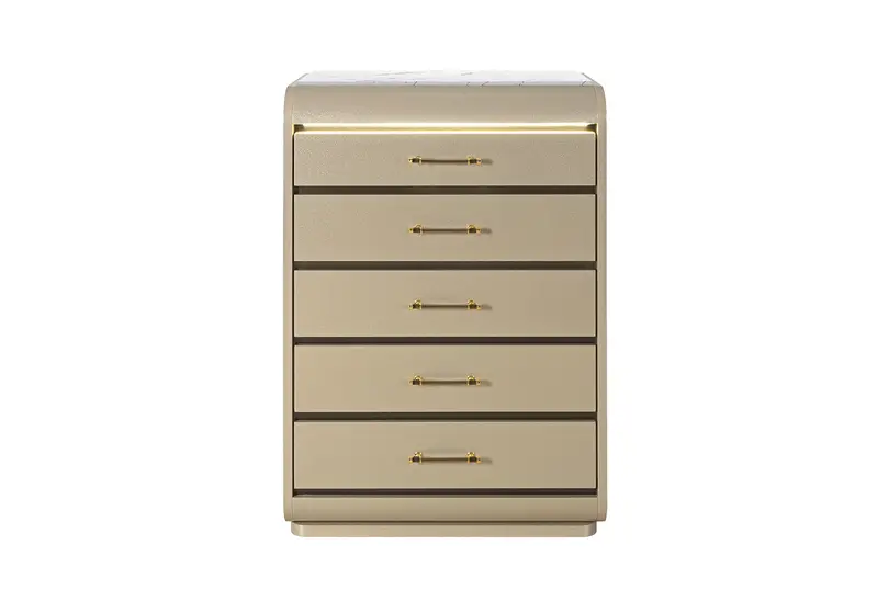 Genesis Gold LED Chest of Drawers
