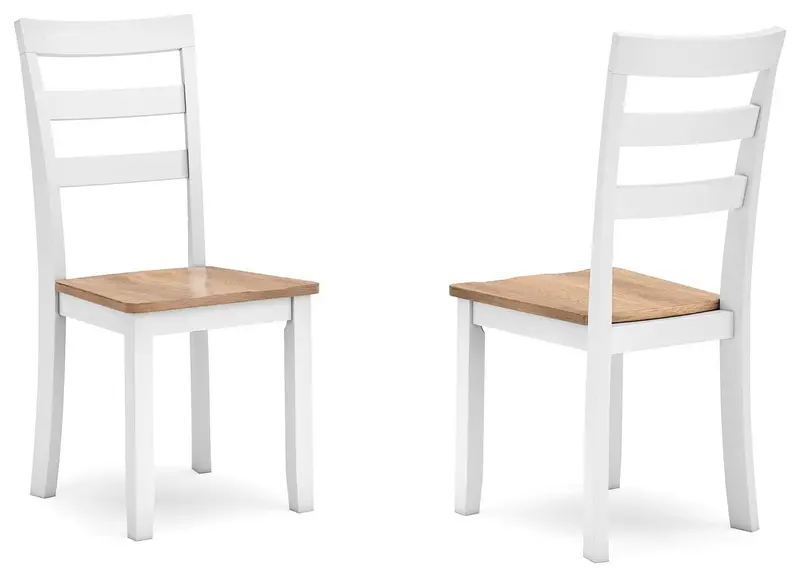 Gesthaven Upholstered Dining Chair – Contemporary Seat with Wooden Legs