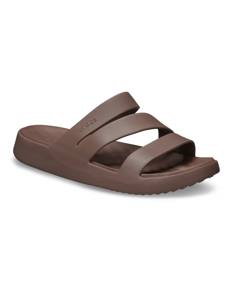 Getaway Strappy Sandals in Truffle Brown