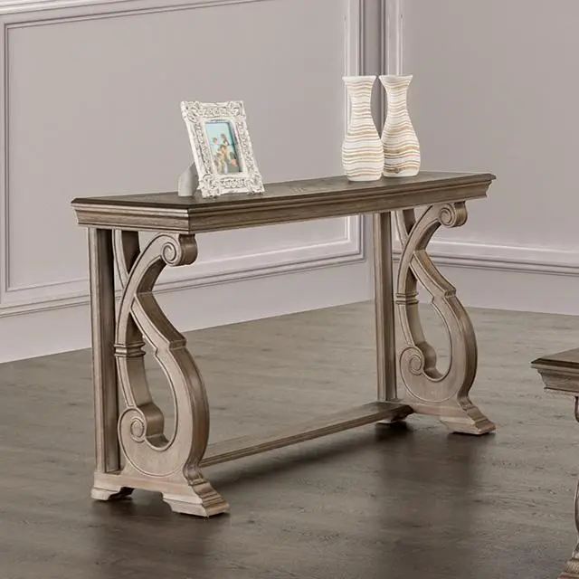 Giordani Minimalist Sofa Table with Storage Shelf