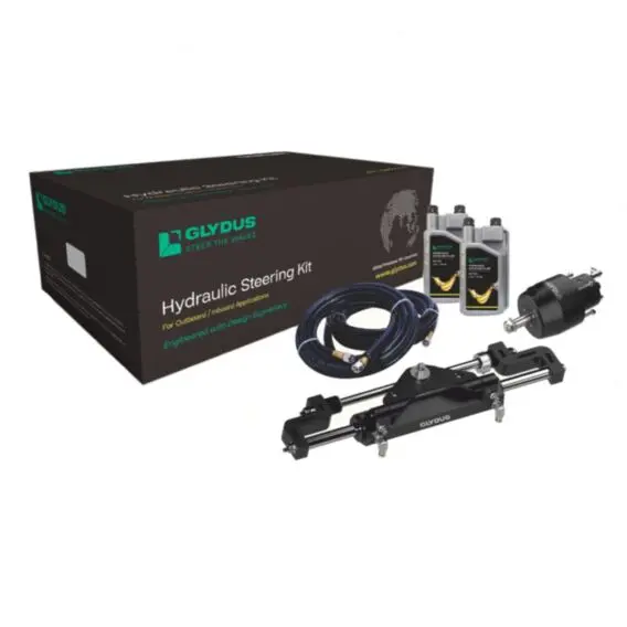 Glydus K350 Hydraulic Steering System – Single Outboard, Up to 350HP, 5.3-Turn Ratio