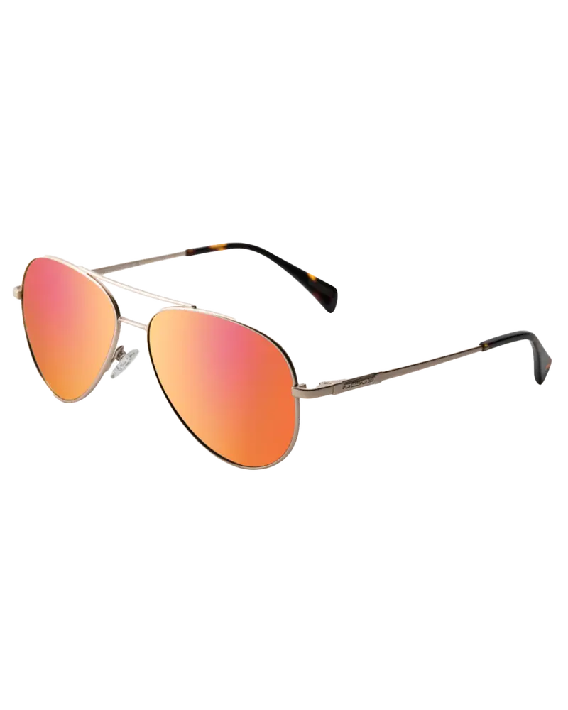 Gold and Red Fusion Maverick Polarized Sunglasses