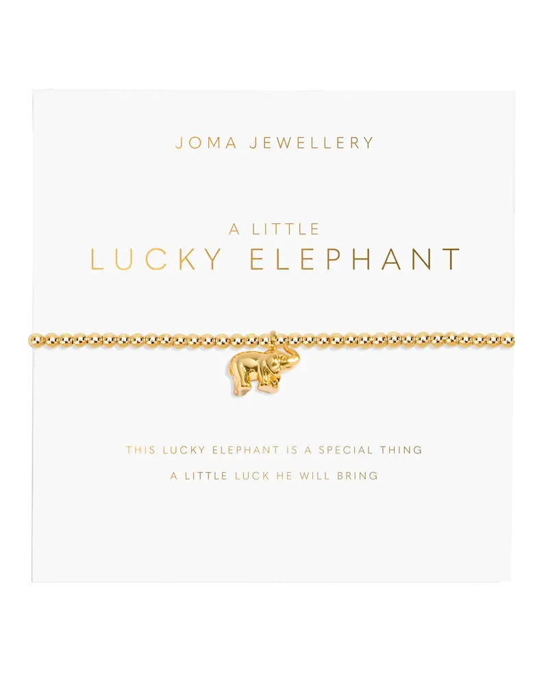 Gold Elephant Charm Bracelet – Minimalist Lucky Jewelry