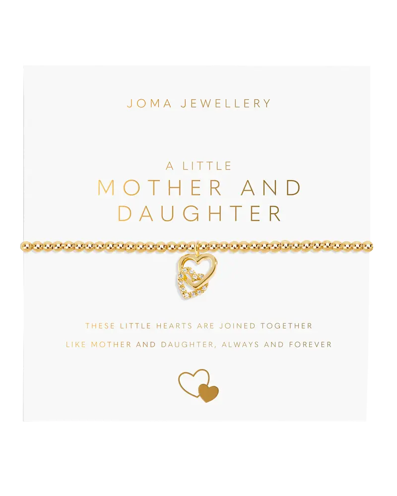 Gold Mother and Daughter Matching Bracelet – Keepsake Jewelry