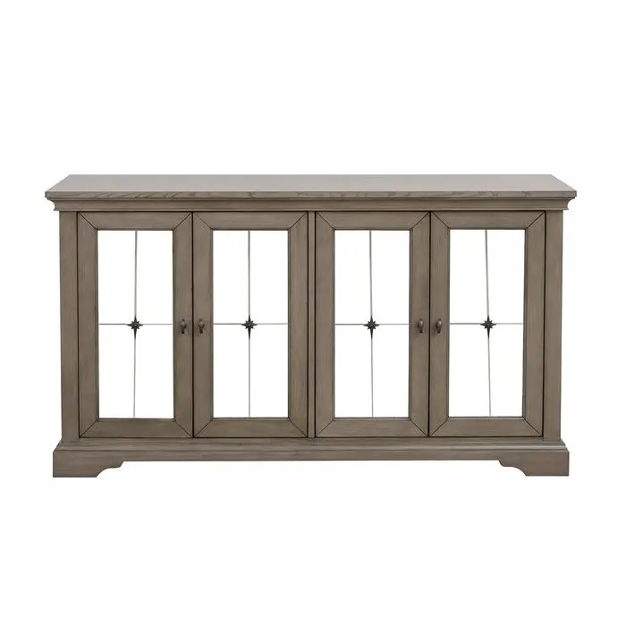 Gray Vermillion 4-Door Server with Adjustable Shelving – 5442-40
