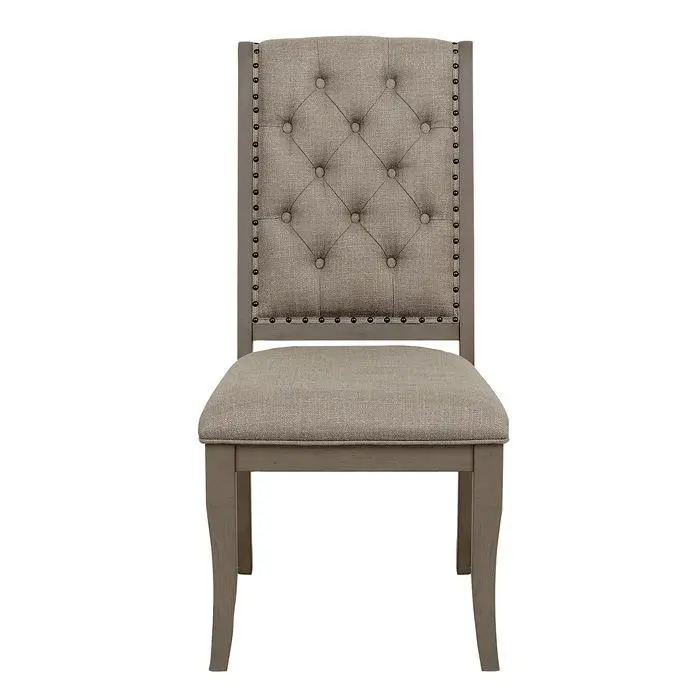 Gray Vermillion Side Chairs – Set of 2 (Upholstered)