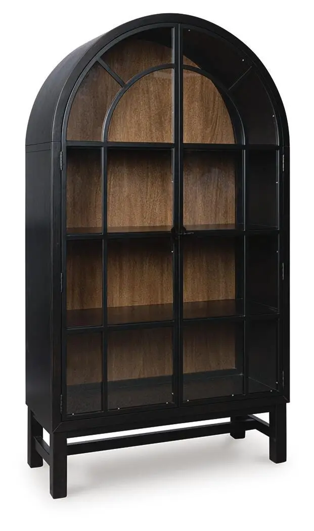 Greddinton Glass-Front Display Cabinet