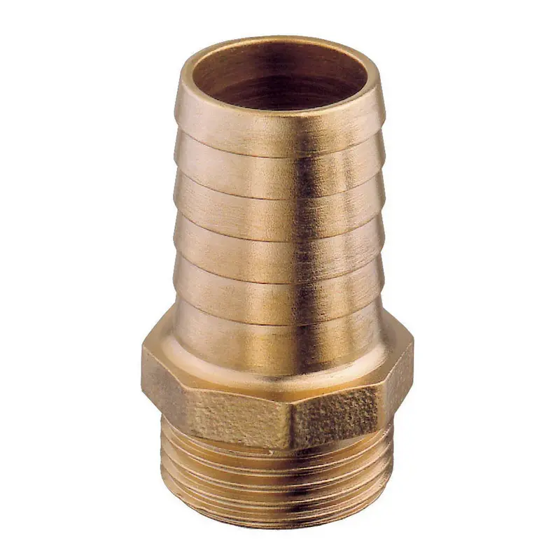 Guidi Polished Brass Hose Connector – M1/4 × 25 mm | 4Boats