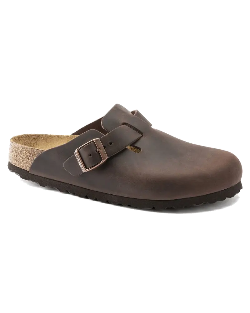 Habana-Toned Boston Oiled Leather Sandals