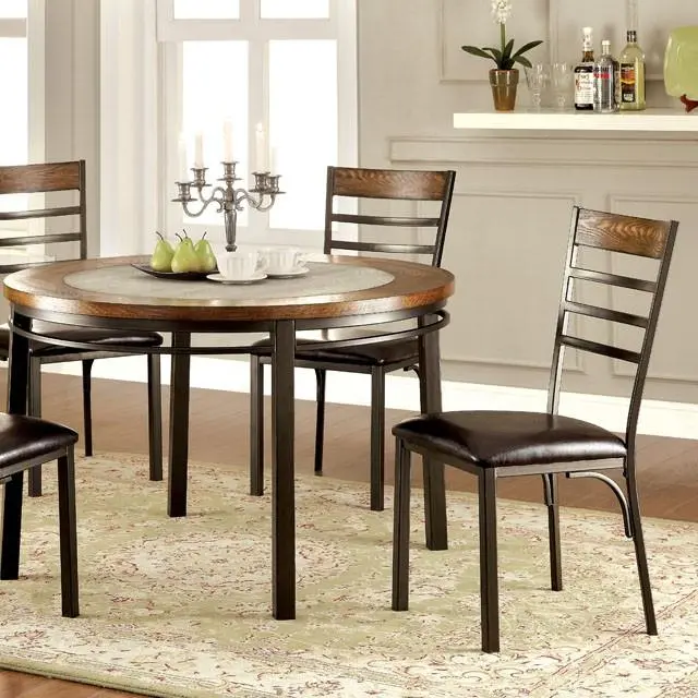 Hailey Round Extendable Dining Table – Solid Wood Top