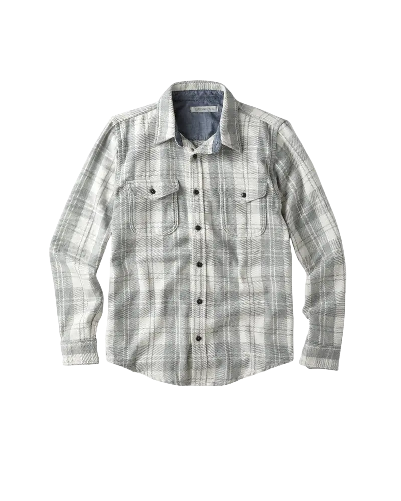 Half Light Little Boxes Pattern Blanket Shirt