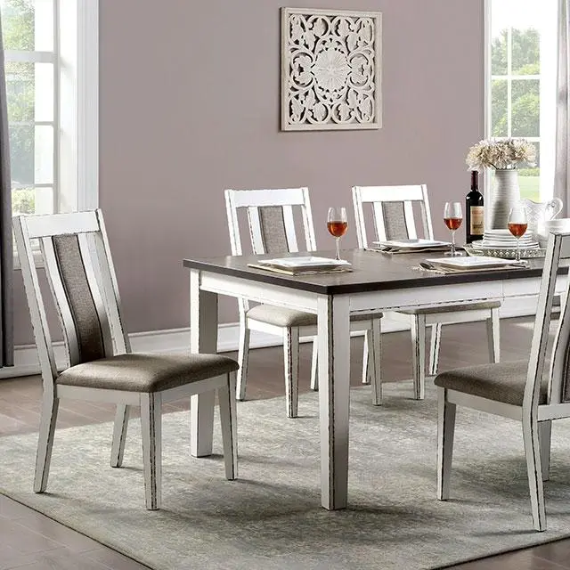Halsey Solid Wood Dining Table with Clean Lines
